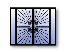 Sunburst Door Design